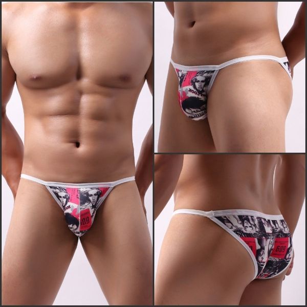 underpants the high-quality goods gay low waist men's underwear head cartoon printing breathable u convex trend high fork pants e070, Black;white
underpants the high-quality goods gay low waist men's underwear head cartoon printing breathable u convex trend high fork pants e070, Black;white