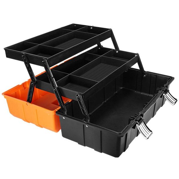 17/19inch stress-resistant three-layer folding tool storage box durable hardware tools case fishing lure tackle accessories
17/19inch stress-resistant three-layer folding tool storage box durable hardware tools case fishing lure tackle accessories