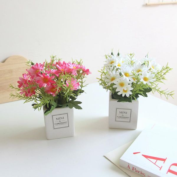 decorative flowers & wreaths small daisy simulation flower bonsai suit ornaments mini ceramic crafts fresh craft decor containing pot
decorative flowers & wreaths small daisy simulation flower bonsai suit ornaments mini ceramic crafts fresh craft decor containing pot