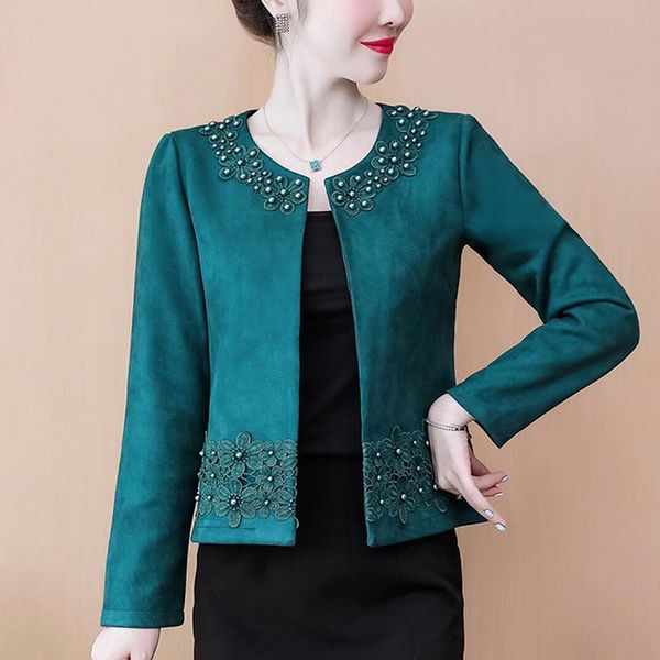 women's jackets women clothing long sleeve jacket beading o-neck woman 3xl 4xl cardigan short coat 2021, Black;brown
women's jackets women clothing long sleeve jacket beading o-neck woman 3xl 4xl cardigan short coat 2021, Black;brown