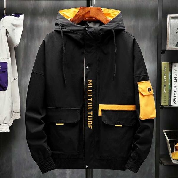jacket men's spring and summer casual solid color tooling hooded jacket men's slim high-quality dust-proof jacket 211104, Black;white
jacket men's spring and summer casual solid color tooling hooded jacket men's slim high-quality dust-proof jacket 211104, Black;white