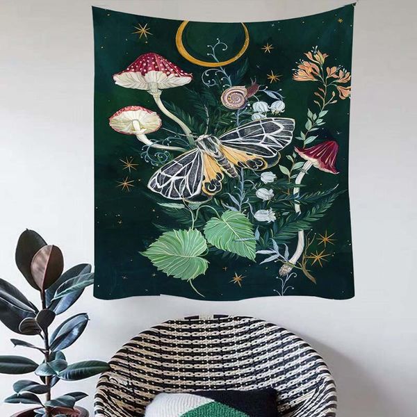 room decor tapestry mandala wall butterfly tapestries home boho witchcraft
