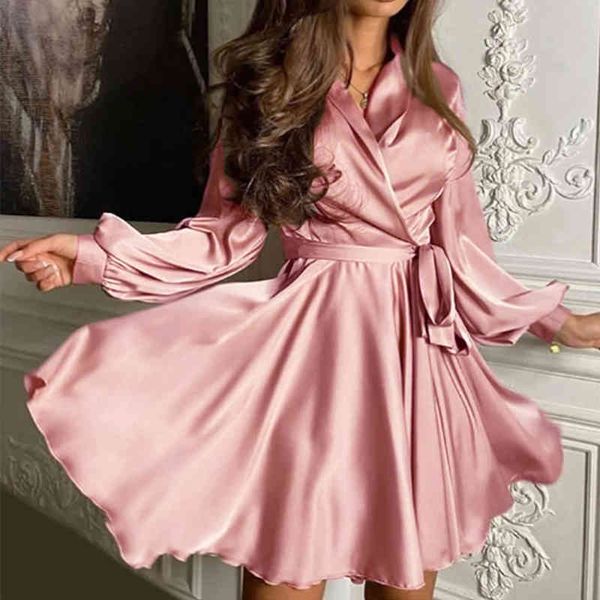 satin a line mini dress lantern sleeve elegant christmas party dress autumn fashion women's streetwear vestidos 210415, Black;gray
satin a line mini dress lantern sleeve elegant christmas party dress autumn fashion women's streetwear vestidos 210415, Black;gray