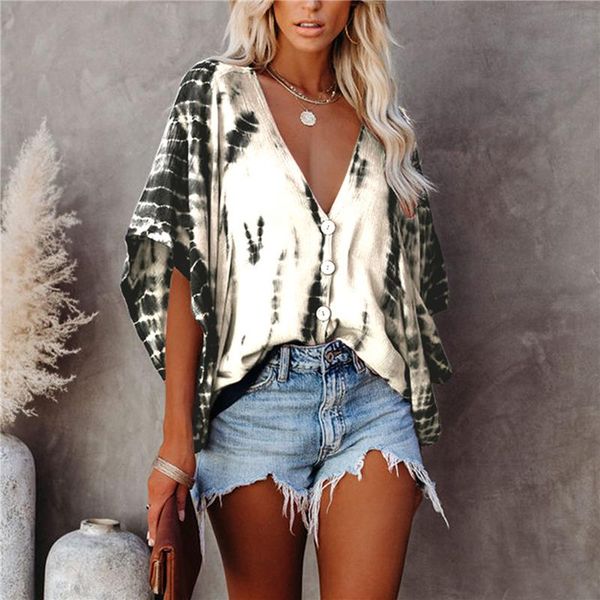 women's t-shirt lady tshirts women v-neck bat sleeve tie-dye printed shirt goth aesthetic clothes breathable comfortable, White
women's t-shirt lady tshirts women v-neck bat sleeve tie-dye printed shirt goth aesthetic clothes breathable comfortable, White