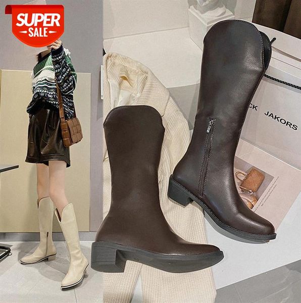 korean version of high-tube long-tube pointed toe thick heel mid-heel white skinny stretch boots children's knight #kc35
korean version of high-tube long-tube pointed toe thick heel mid-heel white skinny stretch boots children's knight #kc35