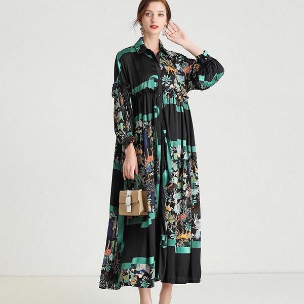 casual dresses plus size womens causal loose elegant dress turn-down collar fahsion long lantern sleeve spring print fold, Black;gray
casual dresses plus size womens causal loose elegant dress turn-down collar fahsion long lantern sleeve spring print fold, Black;gray