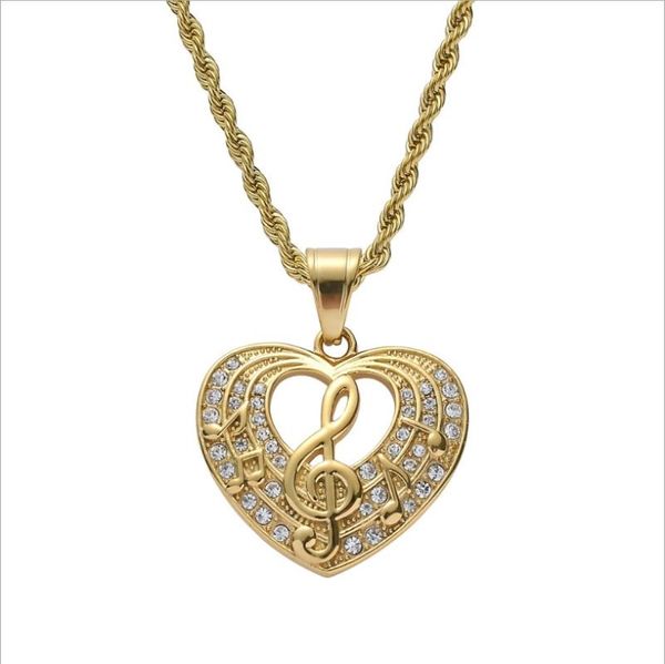 pendant necklaces hip hop rhinestones bling iced out gold stainless steel musical note heart shape pendants necklace for women men rapper je, Silver
pendant necklaces hip hop rhinestones bling iced out gold stainless steel musical note heart shape pendants necklace for women men rapper je, Silver