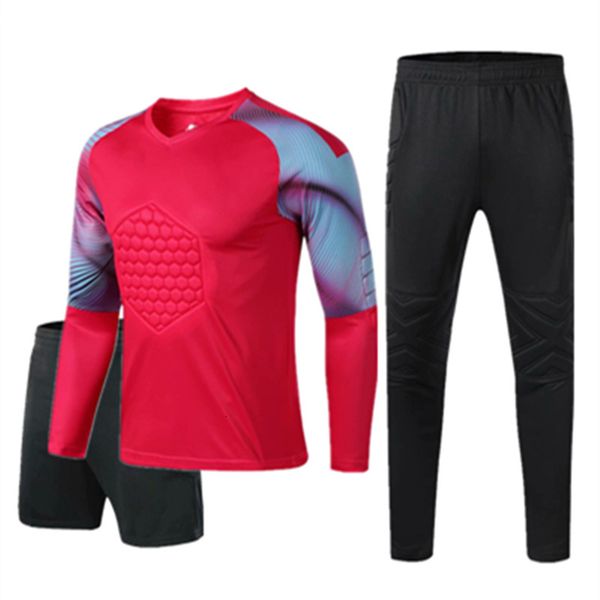 long sleeve youth men goalkeeper soccer jersey kit tracksuit professional sponge protection goalie football uniform
long sleeve youth men goalkeeper soccer jersey kit tracksuit professional sponge protection goalie football uniform