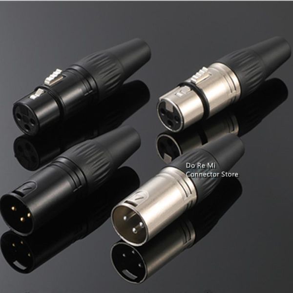 10pcs/lot xlr 3pin female/male mic jack plug audio microphone cable connector black gold plated/silver computer speakers
10pcs/lot xlr 3pin female/male mic jack plug audio microphone cable connector black gold plated/silver computer speakers