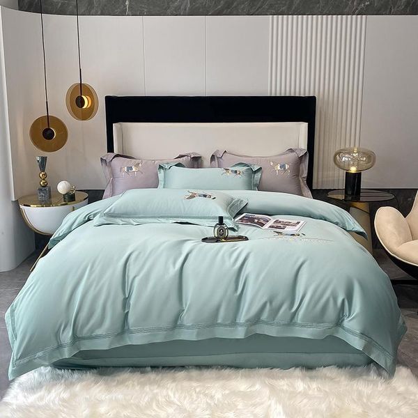 bedding sets 4pcs horse set tiffany green 1000tc egyptian cotton embroidery duvet cover for teens bed sheet pillowcases
bedding sets 4pcs horse set tiffany green 1000tc egyptian cotton embroidery duvet cover for teens bed sheet pillowcases