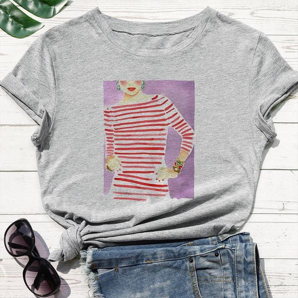 creative girl printing women t shirts streetwear clothing tee trend versatile round neck white grey
creative girl printing women t shirts streetwear clothing tee trend versatile round neck white grey