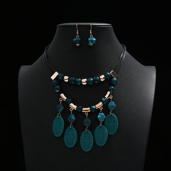 earrings & necklace fashion handmad big statement jewelry sets women elegant geometric beads chokers wedding engagement jellery accessories, Silver
earrings & necklace fashion handmad big statement jewelry sets women elegant geometric beads chokers wedding engagement jellery accessories, Silver