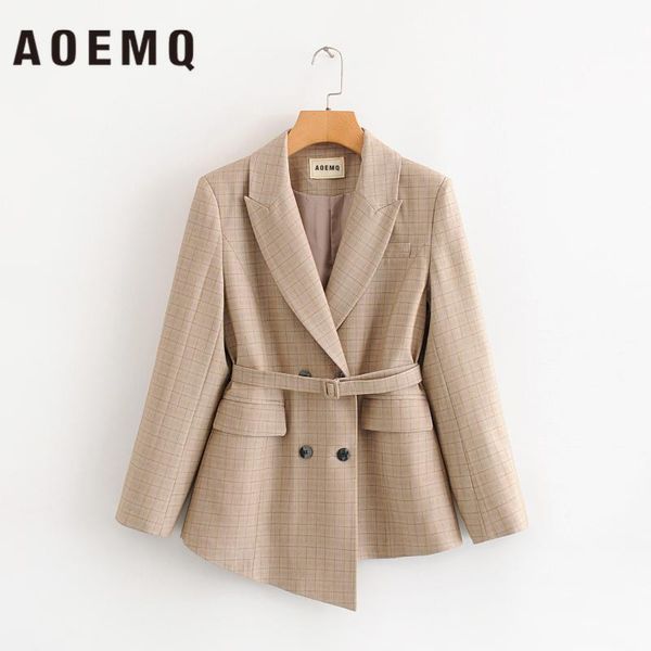 women's jackets aoemq fashion jacket khaki noble mature office lady wear irregular shape coats with belt adjustable waist coat women ou, Black;brown
women's jackets aoemq fashion jacket khaki noble mature office lady wear irregular shape coats with belt adjustable waist coat women ou, Black;brown