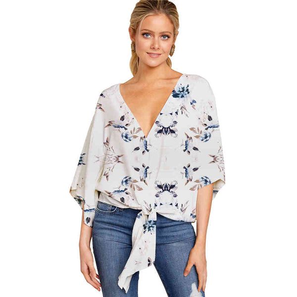Women's T-Shirt Summer Women Casual Loose Tops Fashion Batwing Sleeve Deep V T-Shirts Femme Print Tie Cotton Irregular Pullovers Female XL 6Y9R, White
Women's T-Shirt Summer Women Casual Loose Tops Fashion Batwing Sleeve Deep V T-Shirts Femme Print Tie Cotton Irregular Pullovers Female XL 6Y9R, White