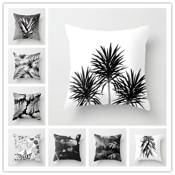 cushion/decorative pillow nordic style home decorative cushion cover black white deer tropical leaves cactus cushions case decor 45x45cm
cushion/decorative pillow nordic style home decorative cushion cover black white deer tropical leaves cactus cushions case decor 45x45cm
