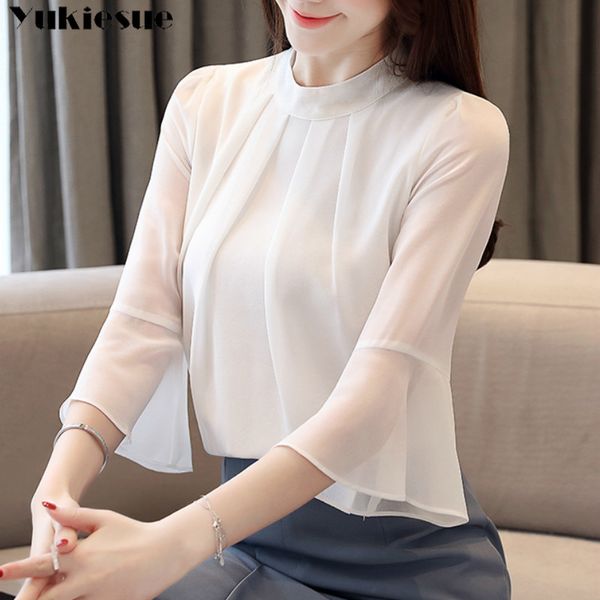 short sleeve ruffles white women's shirt blouse for women blusas womens and blouses chiffon shirts ladie's plus size 210518
short sleeve ruffles white women's shirt blouse for women blusas womens and blouses chiffon shirts ladie's plus size 210518