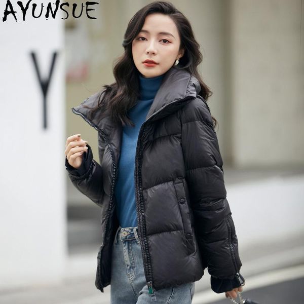 women's down jacket short autumn winter coat female parkas warm 90% white duck jackets korean 2021 abrigo mujer &, Black
women's down jacket short autumn winter coat female parkas warm 90% white duck jackets korean 2021 abrigo mujer &, Black