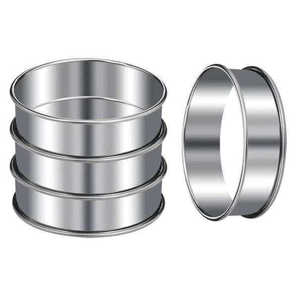 other bakeware 4 pcs muffin tart rings double ring stainless steel round mold for home cooking baking tools
other bakeware 4 pcs muffin tart rings double ring stainless steel round mold for home cooking baking tools