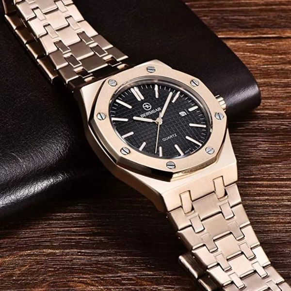 wristwatches bersigar fashion quartz watch stainless steel waterproof business sport men's watches wristwatch relogio masculino, Slivery;brown
wristwatches bersigar fashion quartz watch stainless steel waterproof business sport men's watches wristwatch relogio masculino, Slivery;brown