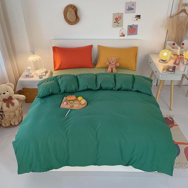 bedding sets set king size green color bedclothes for kids simple style duvet cover plain dyed fitted/flat sheet pillowcase
bedding sets set king size green color bedclothes for kids simple style duvet cover plain dyed fitted/flat sheet pillowcase