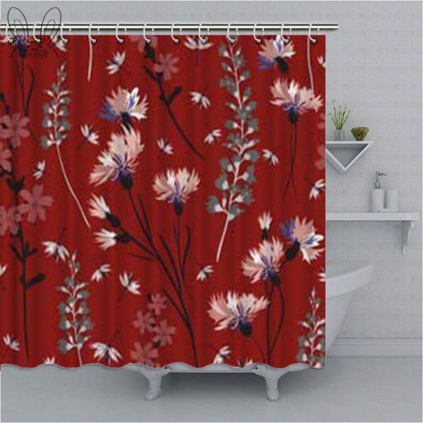 bath aubery shower curtain red flower waterproof polyester fabric bathroom hooks sets curtains
bath aubery shower curtain red flower waterproof polyester fabric bathroom hooks sets curtains