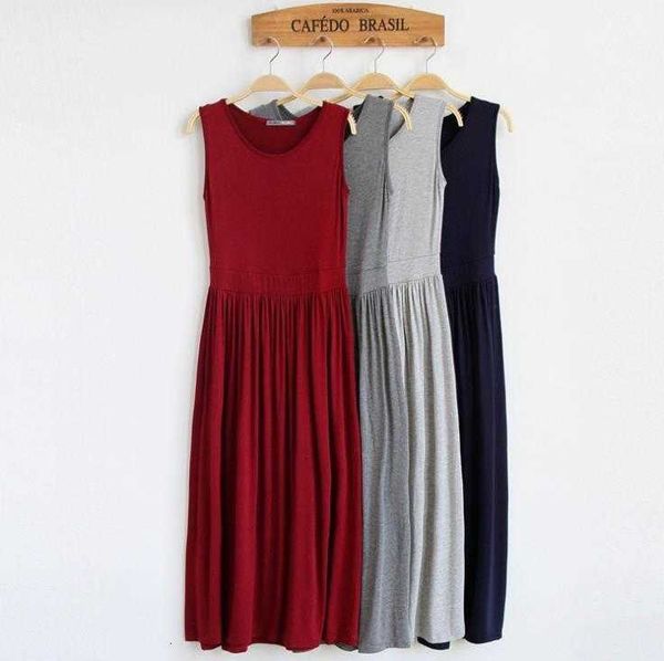 casual dresses summer elastic modal boho robe pleated women vestidos mujer o-neck sleeveless tank long es zrbc, Black;gray
casual dresses summer elastic modal boho robe pleated women vestidos mujer o-neck sleeveless tank long es zrbc, Black;gray