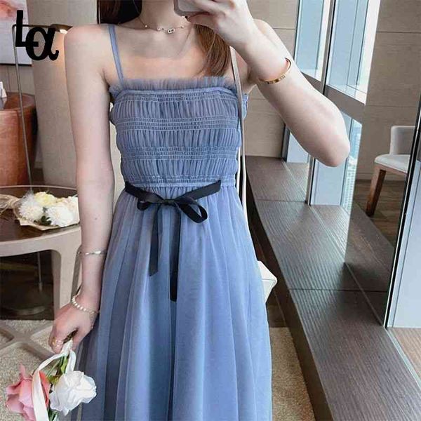 summer elegant strap dress women solid lace princess female sweet bow party office lady 210519, Black;gray
summer elegant strap dress women solid lace princess female sweet bow party office lady 210519, Black;gray
