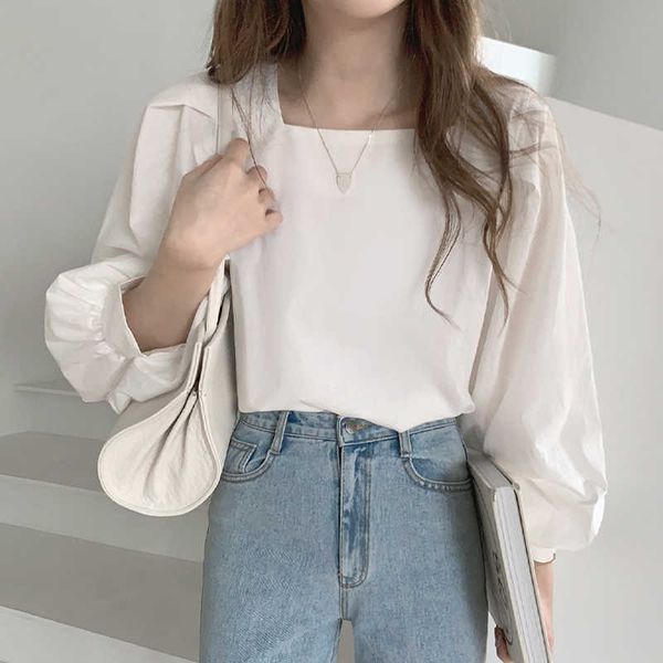 korean vintage square collar white blouses women long sleeve loose shirts for women clothing female fashion 13958 210527
korean vintage square collar white blouses women long sleeve loose shirts for women clothing female fashion 13958 210527