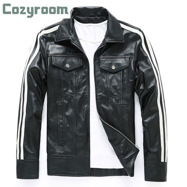 men's genuine leather clothing sheepskin motorcycle jacket coat slim short korean style handsome & faux, Black
men's genuine leather clothing sheepskin motorcycle jacket coat slim short korean style handsome & faux, Black