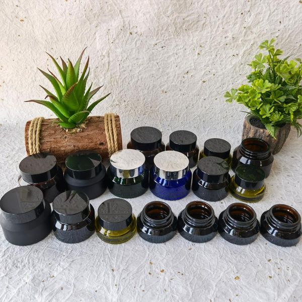 storage bottles & jars empty glass refillable cosmetic jar pot eye shadow face cream container /15/30/50g
storage bottles & jars empty glass refillable cosmetic jar pot eye shadow face cream container /15/30/50g