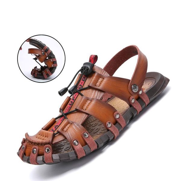 sandals 2021 summer men's breathable beach outdoor shoes roman men slippers soft bottom 47, Black
sandals 2021 summer men's breathable beach outdoor shoes roman men slippers soft bottom 47, Black
