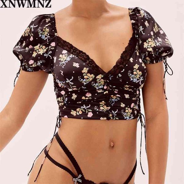 women printed stretch satin puff sleeves elasticated shoulder button sweetheart neckline scalloped lace trim 210520, White
women printed stretch satin puff sleeves elasticated shoulder button sweetheart neckline scalloped lace trim 210520, White