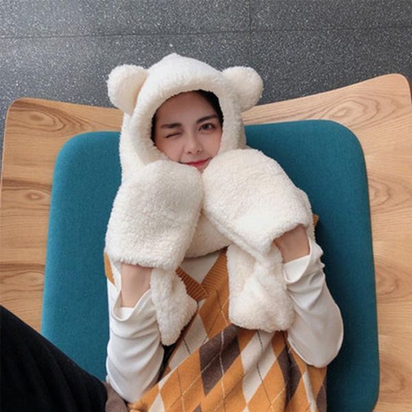 hats, scarves & gloves sets female winter sweet and lovely bear ears scarf thickened warm hooded, Blue;gray
hats, scarves & gloves sets female winter sweet and lovely bear ears scarf thickened warm hooded, Blue;gray