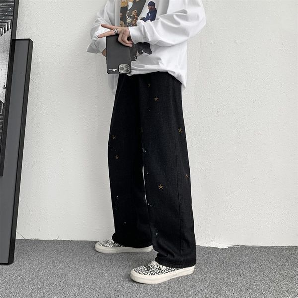 men's jeans high-end male fashion pants in fried street splash embroidered pretty ruffian design jeans loose a straight le 46vx, Blue
men's jeans high-end male fashion pants in fried street splash embroidered pretty ruffian design jeans loose a straight le 46vx, Blue