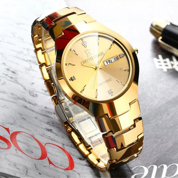 wristwatches mens watches gold tungsten steel men ultra thin wristwatch auto date quartz watch relogio masculino, Slivery;brown
wristwatches mens watches gold tungsten steel men ultra thin wristwatch auto date quartz watch relogio masculino, Slivery;brown