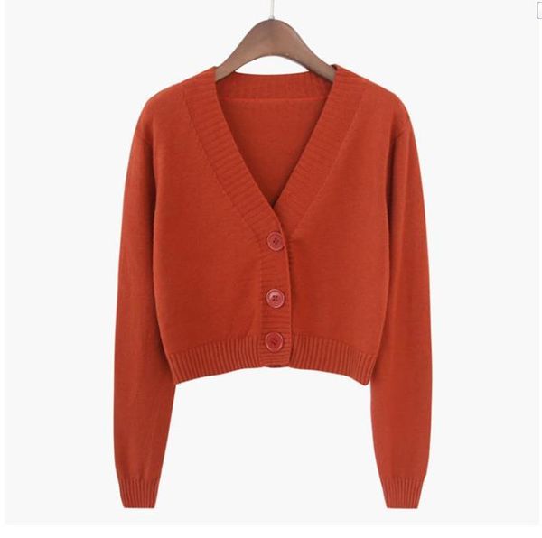 autumn cardigan winter long sleeve women sweater button knitted hollow v neck, White;black
autumn cardigan winter long sleeve women sweater button knitted hollow v neck, White;black