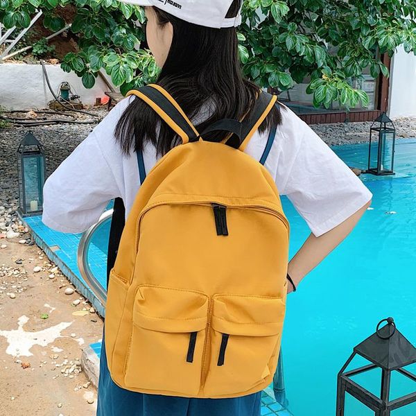 outdoor bags 2021 waterproof nylon women backpack female fashion double-pocket schoolbag for teenagers girl travel mochila
outdoor bags 2021 waterproof nylon women backpack female fashion double-pocket schoolbag for teenagers girl travel mochila