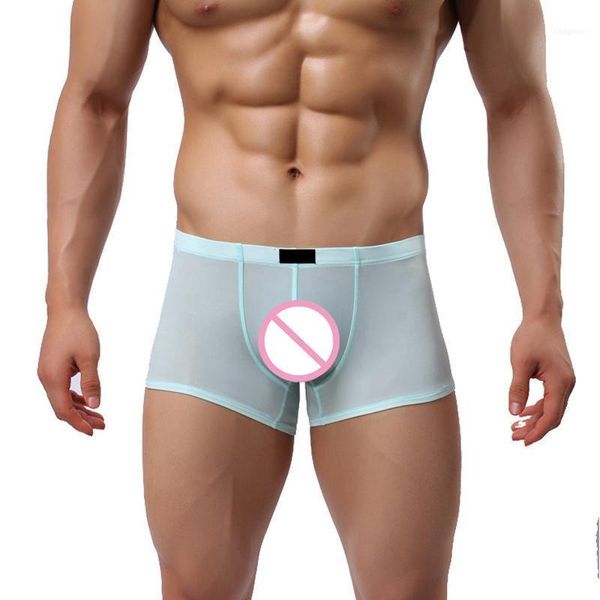 men ice silk transparent boxer smooth breathable shorts u convex pouch thin boxers underwear low rise trunks underpants1, Black;white
men ice silk transparent boxer smooth breathable shorts u convex pouch thin boxers underwear low rise trunks underpants1, Black;white