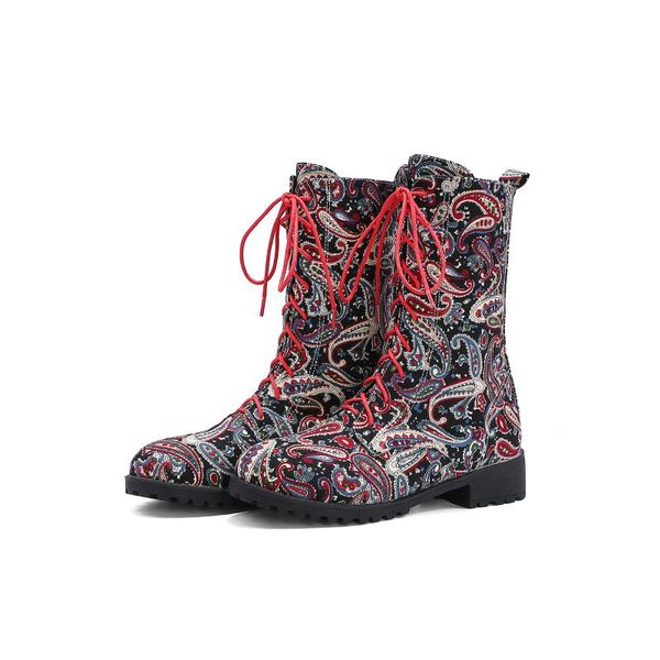 boots ymechic women retro printed cross-tied chunky heel ankle botas 2021 autumn winter shoes woman botines mujer, Black
boots ymechic women retro printed cross-tied chunky heel ankle botas 2021 autumn winter shoes woman botines mujer, Black