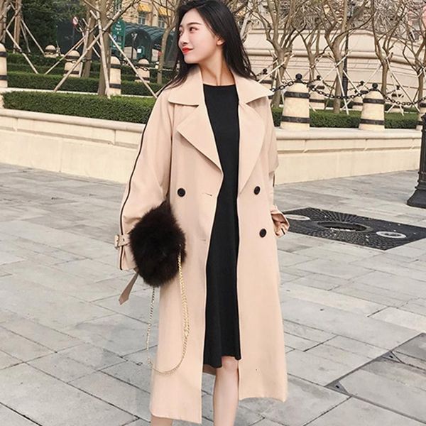 women's trench coats spring autumn coat women fashion long large size windbreaker sleeve double breasted lj205 zip0, Tan;black
women's trench coats spring autumn coat women fashion long large size windbreaker sleeve double breasted lj205 zip0, Tan;black