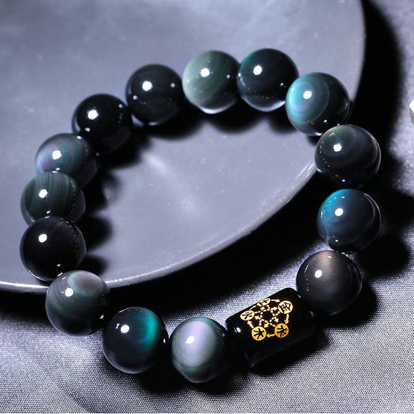 beaded, strands rainbow eye obsidian bracelets & bangles black round stone beads lucky energy bracelet couple's gift jewelry
beaded, strands rainbow eye obsidian bracelets & bangles black round stone beads lucky energy bracelet couple's gift jewelry