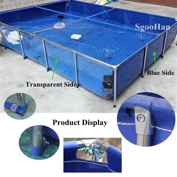 shade blue-transparent canvas water pool home aquarium fish tank children swimming aquaculture tank+stainless steel support
shade blue-transparent canvas water pool home aquarium fish tank children swimming aquaculture tank+stainless steel support