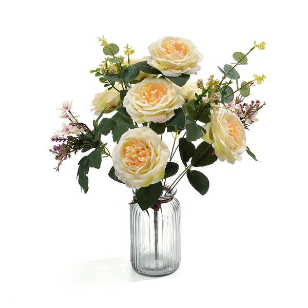 decorative flowers & wreaths 11 forks 7 heads romantic provence decor rose flower silk artificial grain simulation home el table p5
decorative flowers & wreaths 11 forks 7 heads romantic provence decor rose flower silk artificial grain simulation home el table p5
