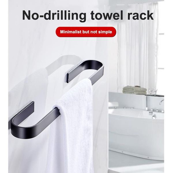 towel racks 1 pc rail stainless steel wall mounted rack bar for bathroom