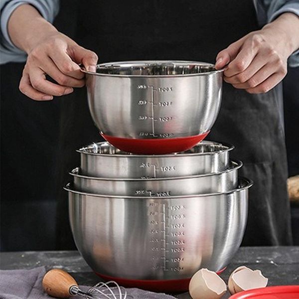 stainless steel bowls mixing bowl with scale diy cake bread salad mixer kitchen cooking tool a lid
stainless steel bowls mixing bowl with scale diy cake bread salad mixer kitchen cooking tool a lid