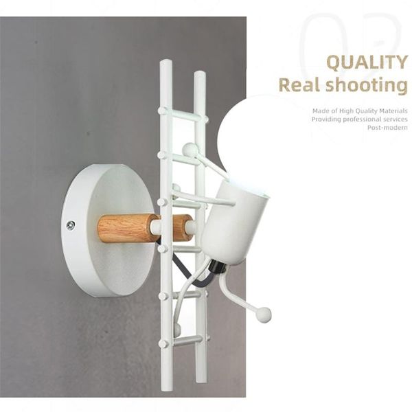 wall lamp modern indoor outdooor iron base creative little person climb the ladder light holder for home decortion
wall lamp modern indoor outdooor iron base creative little person climb the ladder light holder for home decortion