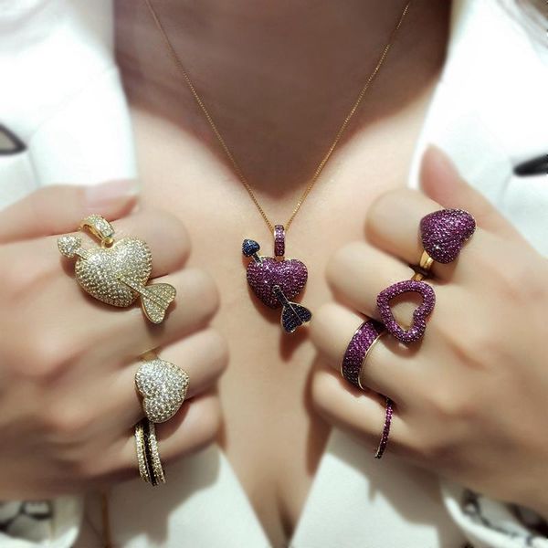 chains unique design heart shape pendant necklace paved micro cubic zirconia stone gold color chain cz statement women jewelry, Silver
chains unique design heart shape pendant necklace paved micro cubic zirconia stone gold color chain cz statement women jewelry, Silver