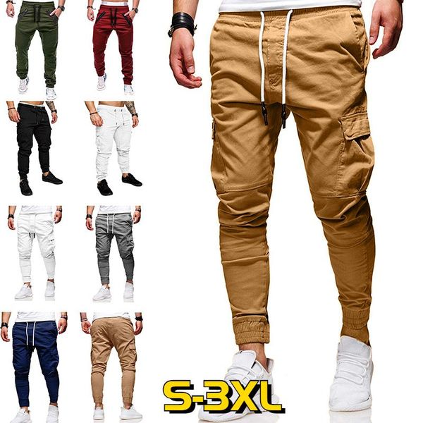 fashion mens cargo casual solid multi-pocket trousers pants plus size joggers sweatpants streetwear men's, Black
fashion mens cargo casual solid multi-pocket trousers pants plus size joggers sweatpants streetwear men's, Black