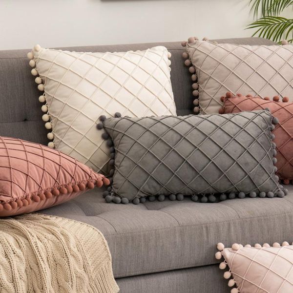 cushion/decorative pillow nordic velvet cushion cover with pompoms case for sofa couch car bed decorative living room home decor
cushion/decorative pillow nordic velvet cushion cover with pompoms case for sofa couch car bed decorative living room home decor
