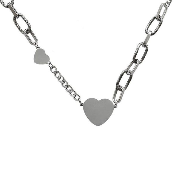 stainless steel clavicle chain love heart necklace pendant titanium hip hop geometry party womens jewelry chains, Silver
stainless steel clavicle chain love heart necklace pendant titanium hip hop geometry party womens jewelry chains, Silver